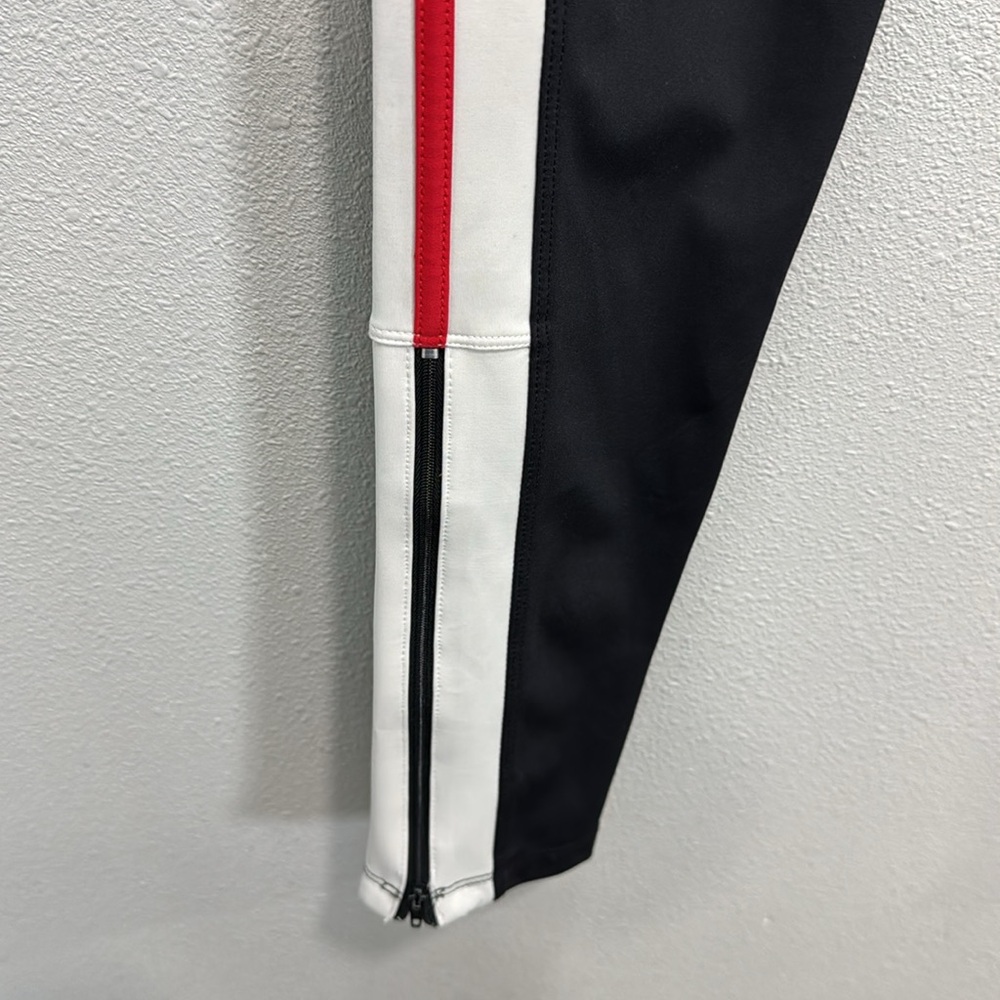 FP Movement Dale leggings Black Track Pants with Red and White Accents - Picture 6 of 9